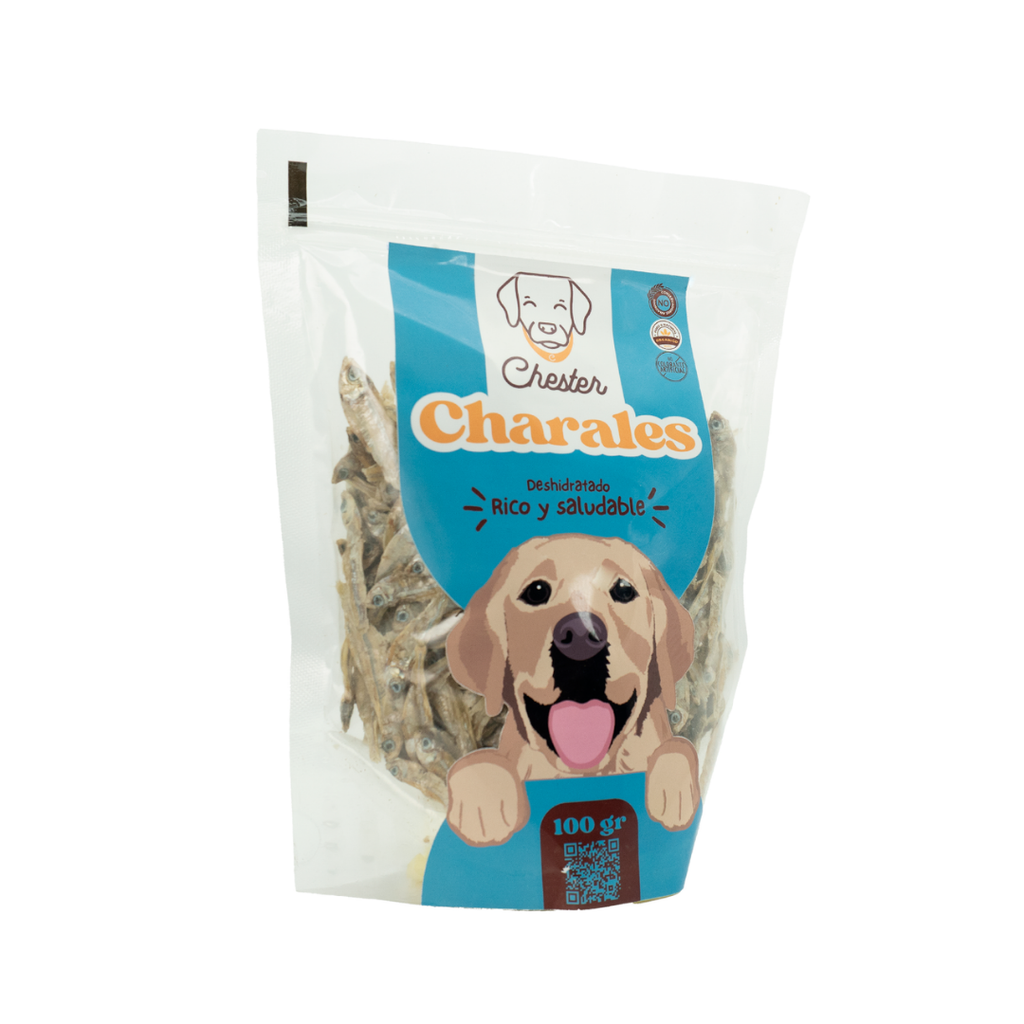 Charal deshidratado para perro