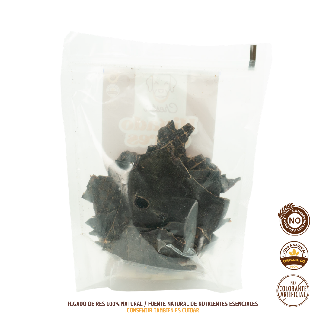 Higado de res deshidratado