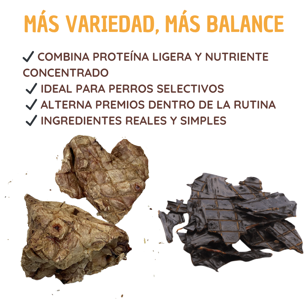 Mix de 2 Higado y pulmon de res deshidratado