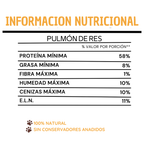 Pulmon de res deshidratado