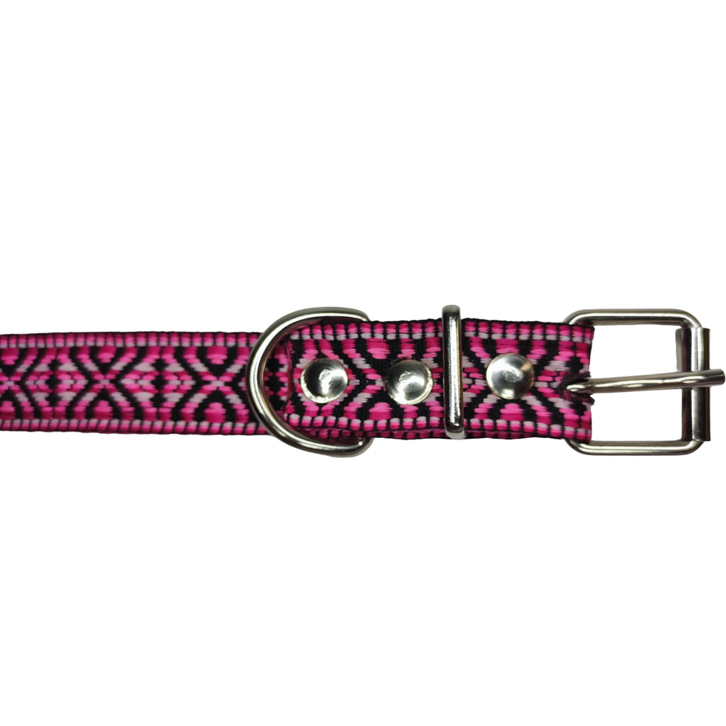 Collar Huichol Rosa