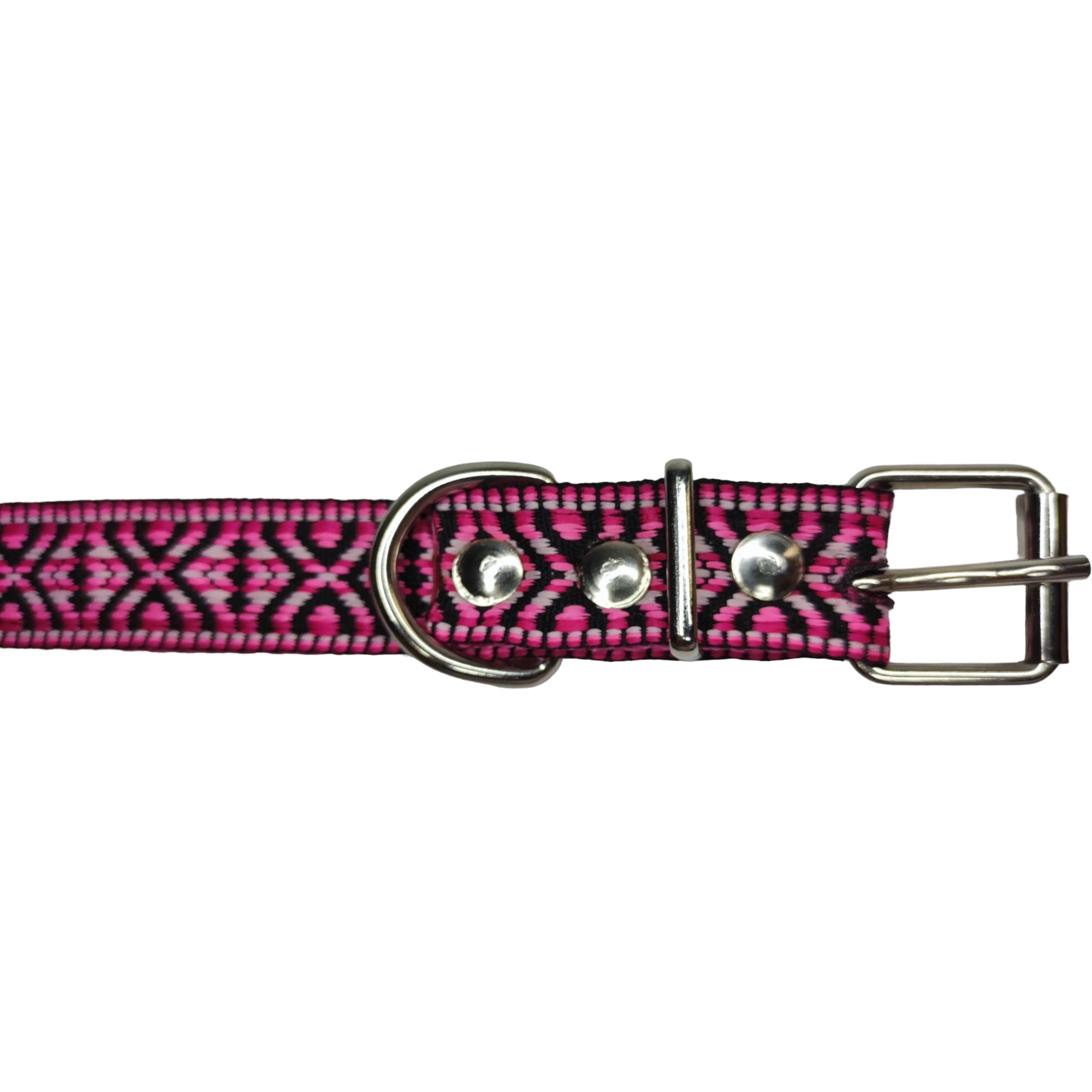Collar Huichol Rosa