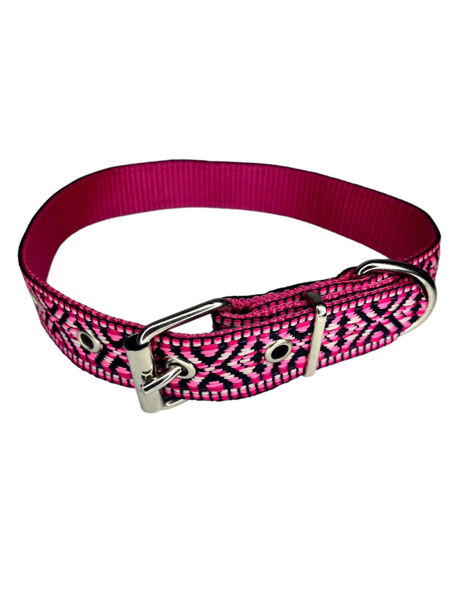 Collar Huichol Rosa